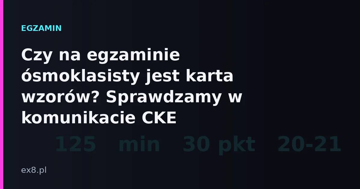 Wzory matematyczne, które trzeba znać na egzamin ósmoklasisty