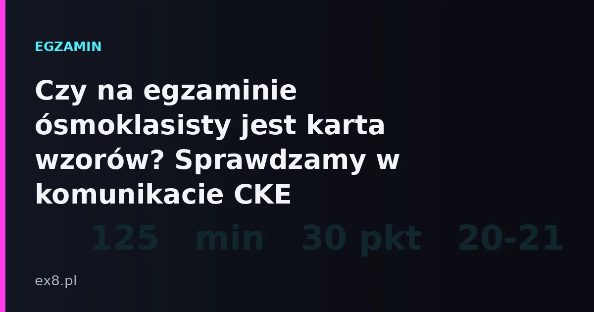 Wzory matematyczne, które trzeba znać na egzamin ósmoklasisty