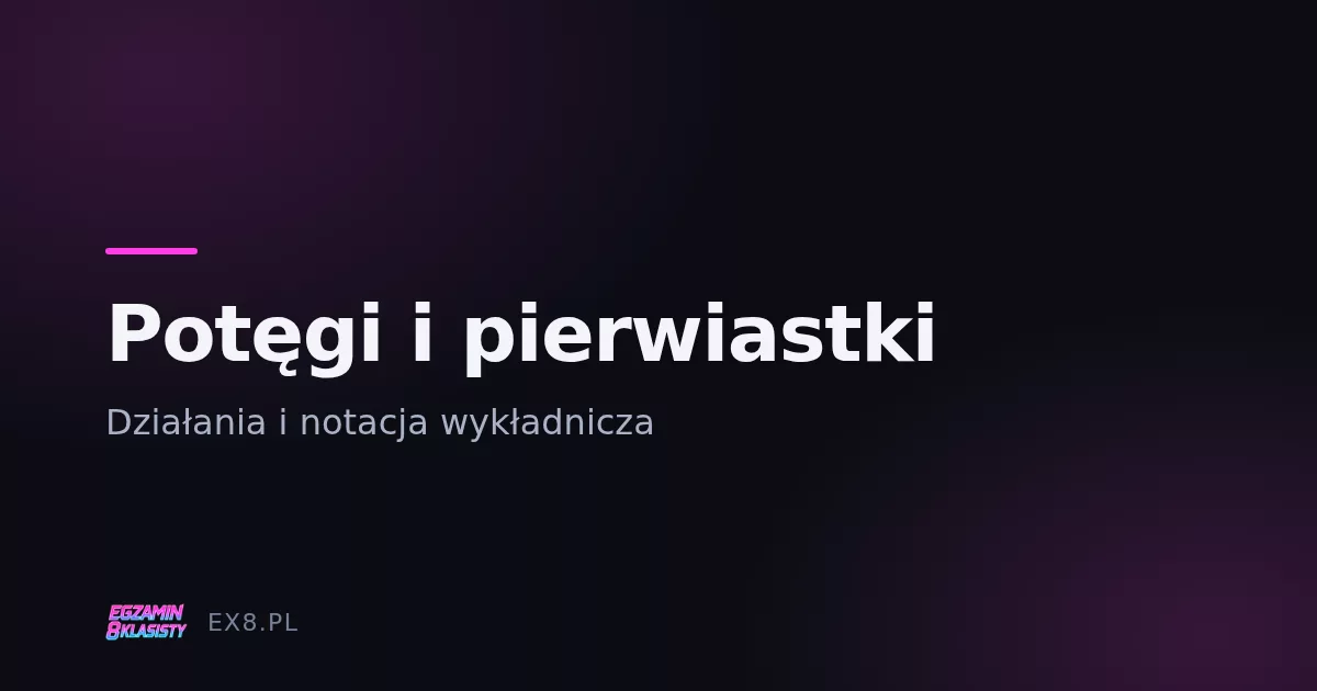 Potęgi i pierwiastki na egzaminie ósmoklasisty z matematyki